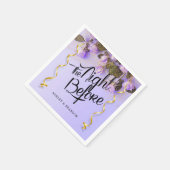 Paarse Bloemenservetten voor de Proefbruiloft Servet (Hoek)