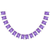 Paarse bloemensiervlag vlaggetjes (Alle)