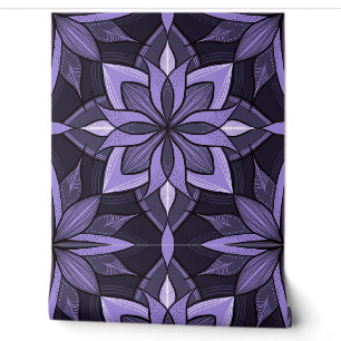 Paarse bloemenstijlvolle gotiek behang