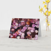 Paarse bloementuin Art Note Kaart (Gele Bloem)