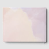 Paarse bloementuin bruiloft gastenboek (Achterkant)