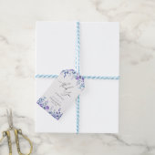Paarse bloementuin Vrijgezellenfeest dank u Cadeaulabel (Met Touw)