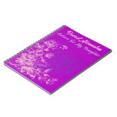 Paarse Bloemenvlinders Brieven aan Mijn Dochter Notitieboek (Linkerzijde)