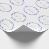 Paarse Bloemetuin Bruiloft Brunch Bedankje Cadeaupapier (Hoek)