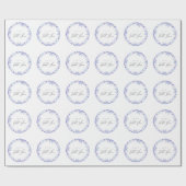 Paarse Bloemetuin Bruiloftsshower Bedankt Cadeaupapier (Vlak)