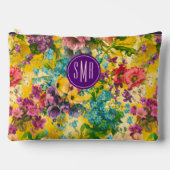  paarse bloemgeel patroonmonogram etui (Voorkant)