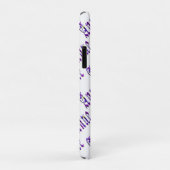 Paarse Bloemige Anne Naam,  Case-Mate iPhone Case (Achterkant/rechts)