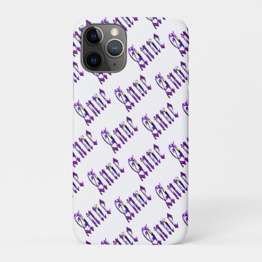 Paarse Bloemige Anne Naam,  Case-Mate iPhone Case (Achterkant)