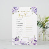 Paarse bloemige baby shower thee De prijs is goed (Staand voorkant)