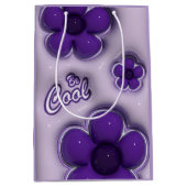 Paarse Bloemige “Be Cool” Cadeautas (Voorkant)