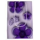 Paarse Bloemige “Be Cool” Cadeautas (Achterkant)