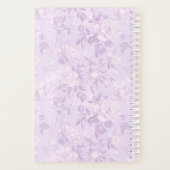 Paarse Bloemige Kleine Planner (Achterkant)