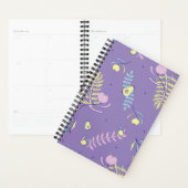 Paarse Bloemige Patroon Planner (Display)