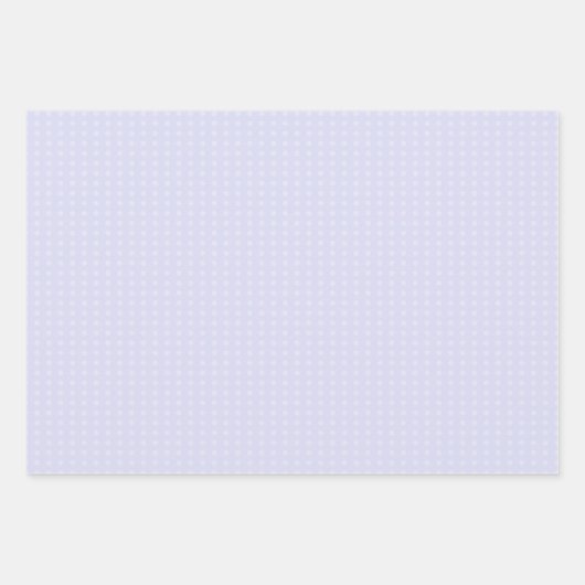  Paarse bloemige polka stippenpatronen Inpakpapier Vel (Voorkant)