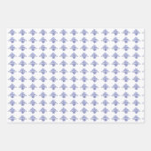  Paarse bloemige polka stippenpatronen Inpakpapier Vel (Voorkant 3)