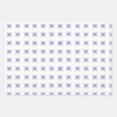  Paarse bloemige polka stippenpatronen Inpakpapier Vel (Voorkant 2)