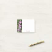 Paarse Bloemige Serenity Post-It Notities Post-it® Notes (Op bureau)
