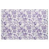Paarse Bloemige Tak Herhaling Stof (Fat Quarter)