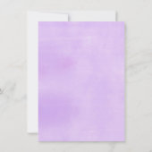 Paarse bloemige theepartij dinosaurus 3e verjaarda kaart (Achterkant)