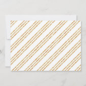 Paarse Bloemige Uitnodiging voor Pensioenfeest (Achterkant)