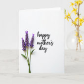 Paarse Bloemkaart met Matte Afwerking Kaart (Gele Bloem)