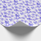 Paarse Bloemknoppen Cadeaupapier (Hoek)