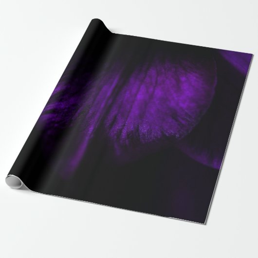 Paarse bloemkool cadeaupapier (Uitgerold)