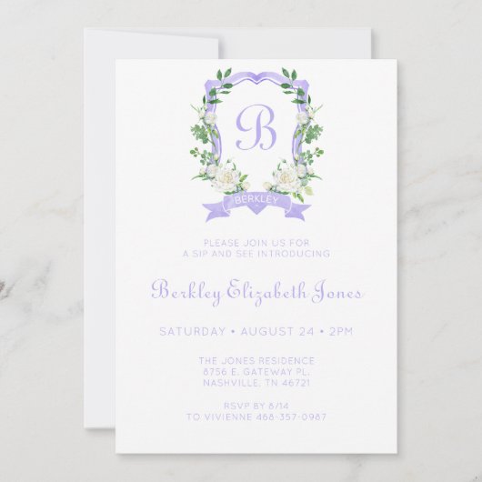 Paarse bloemkool, meisje en zie kaart (Voorkant)