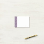 Paarse bloemkool post-it® notes (Op bureau)