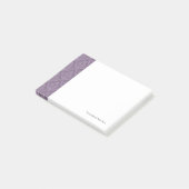 Paarse bloemkool post-it® notes (Schuin)