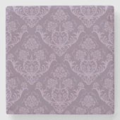 Paarse bloemkool stenen onderzetter (Voorkant)