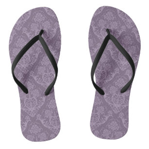 Paarse bloemkool teenslippers