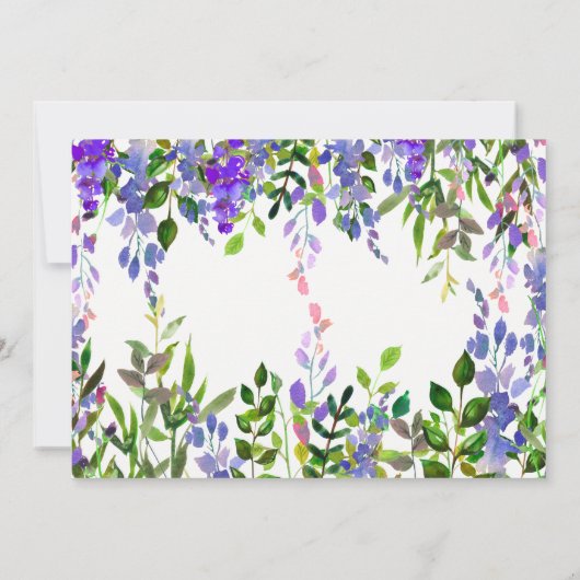 paarse bloemkool, uitnodiging tot douche (Achterkant)