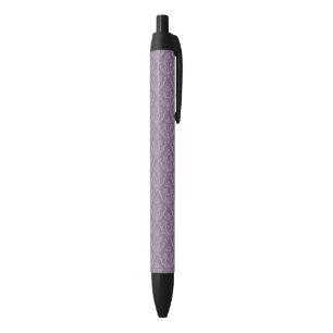 Paarse bloemkool zwarte inkt pen