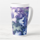 Paarse bloemlatte mok 350 & 500 ml (Rechterhoek)