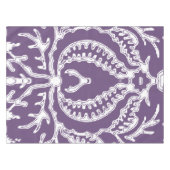 Paarse  bloemmotief tafelkleed (Voorkant (Horizontaal))