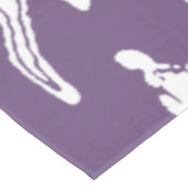 Paarse  bloemmotief tafelkleed (Gekanteld)