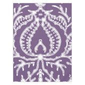 Paarse  bloemmotief tafelkleed (Voorkant)