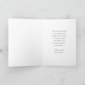 Paarse Bloemouders Trouwdag Dankjewel Card Bedankkaart (Binnen)