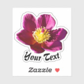 Paarse bloempitten voor weidebloemen sticker (Vel)