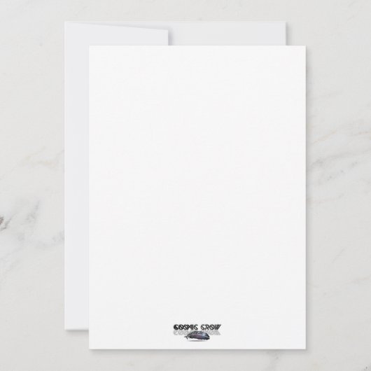 Paarse Bloemrijke Raven Gezegende Samhain Pagan Gr Kaart (Achterkant)