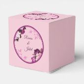 Paarse Bloemring Trouwgunstbox Bedankdoosjes (Achterkant)