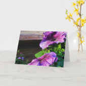 Paarse bloemtuin kaart (Gele Bloem)
