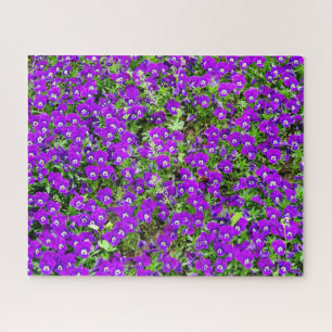 Paarse bloemtuin (*Uitdagend) Legpuzzel