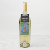 Paarse bloemverf flessenhanger (Op fles)