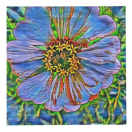 Paarse bloemverf kubus (Rechts)