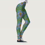 Paarse bloemverf leggings (Rechts)