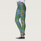 Paarse bloemverf leggings (Links)