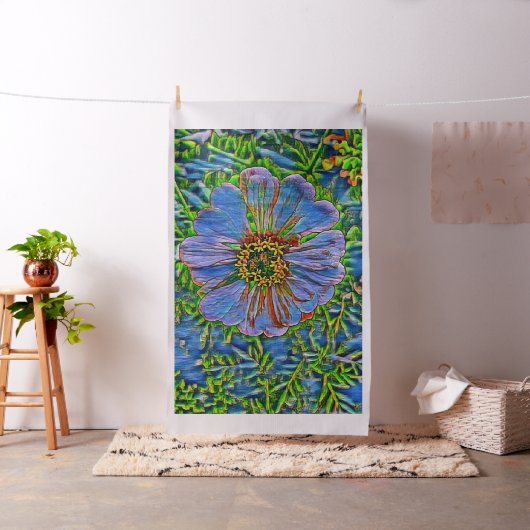 Paarse bloemverf stof (Voorbeeld)