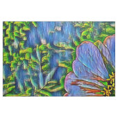 Paarse bloemverf stof (Fat Quarter)